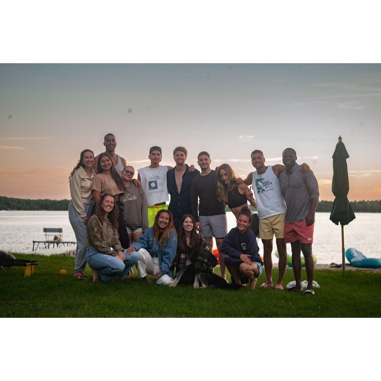 Group trip to the family cabin.
