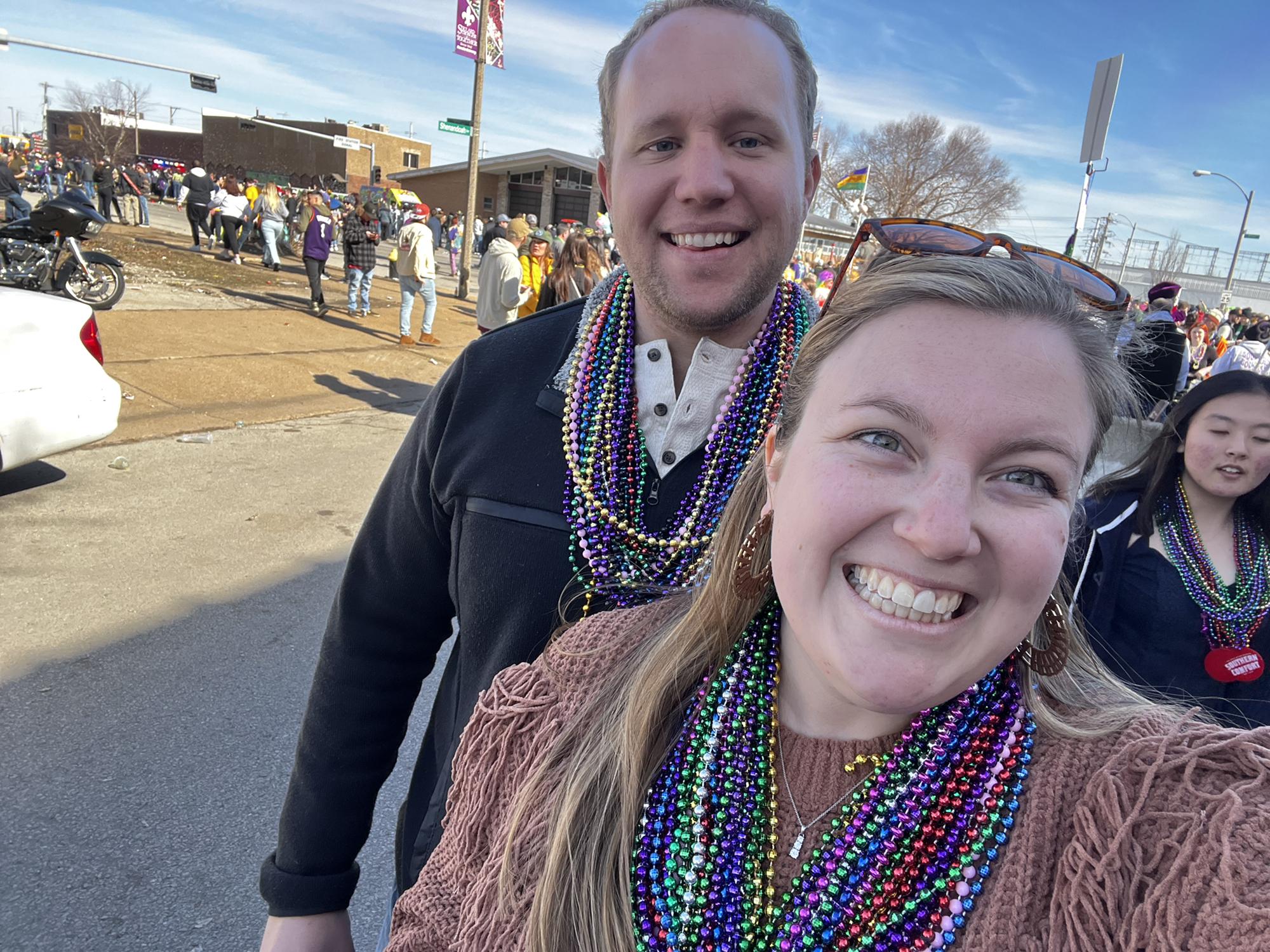 Our first Mardi Gras together in STL