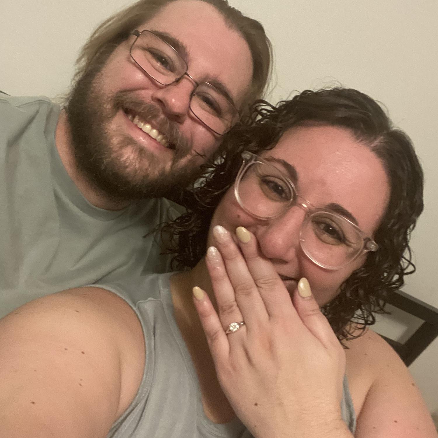 The night we got engaged! February 2, 2025.