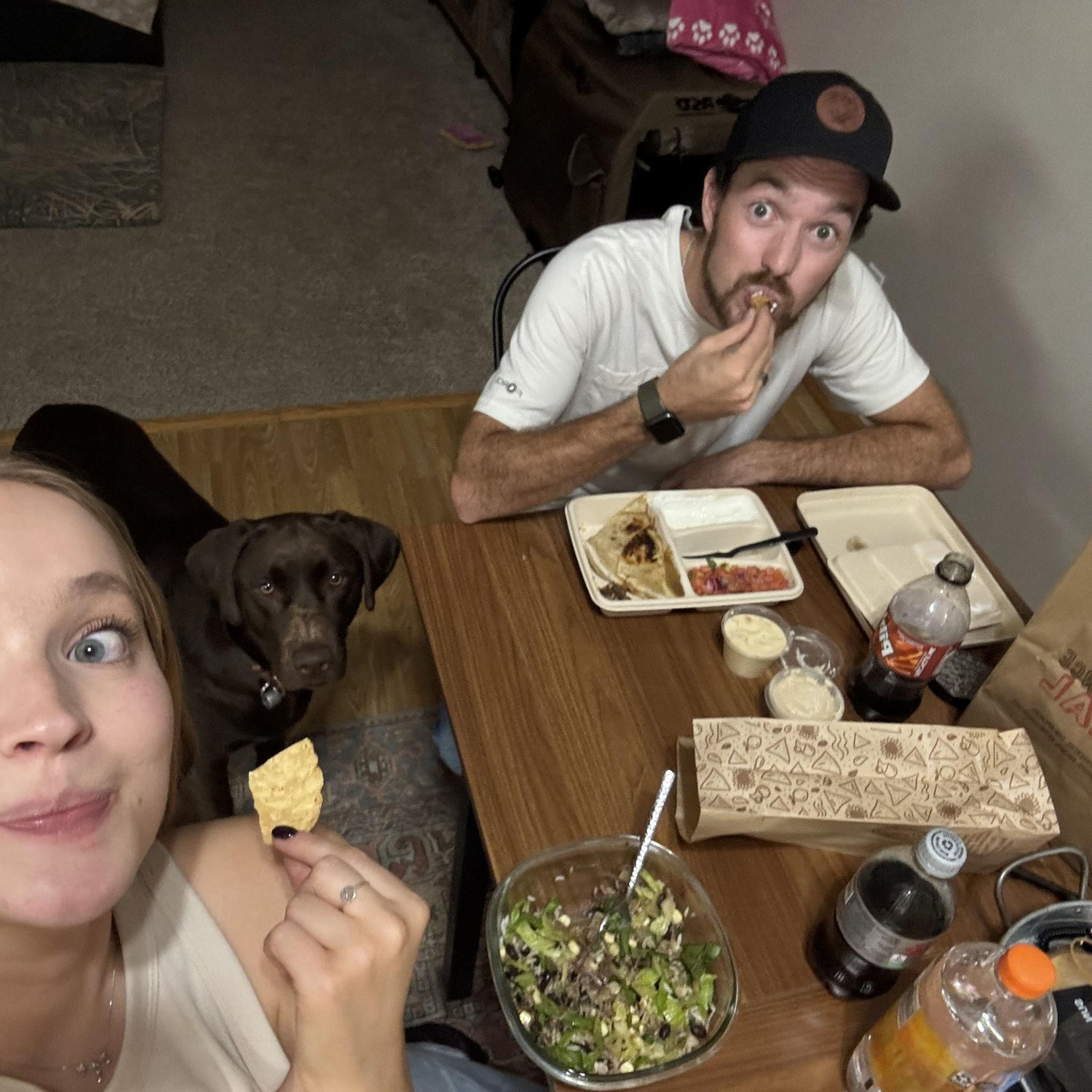 Celebrating our engagement with Chipotle!
