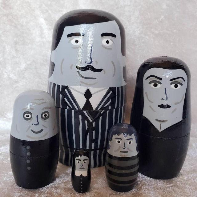 Addams family nesting doll set