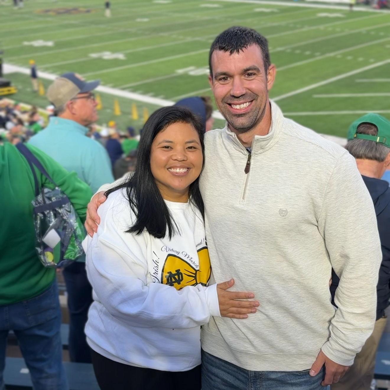 Checked off a bucket list - attended a Notre Dame home game.