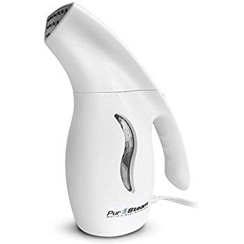 PurSteam Fabric Steamer, Fast-Heat Aluminum Heating Element With Travel Pouch, 180ml Capacity Perfect for Home and Travel - from Amazon