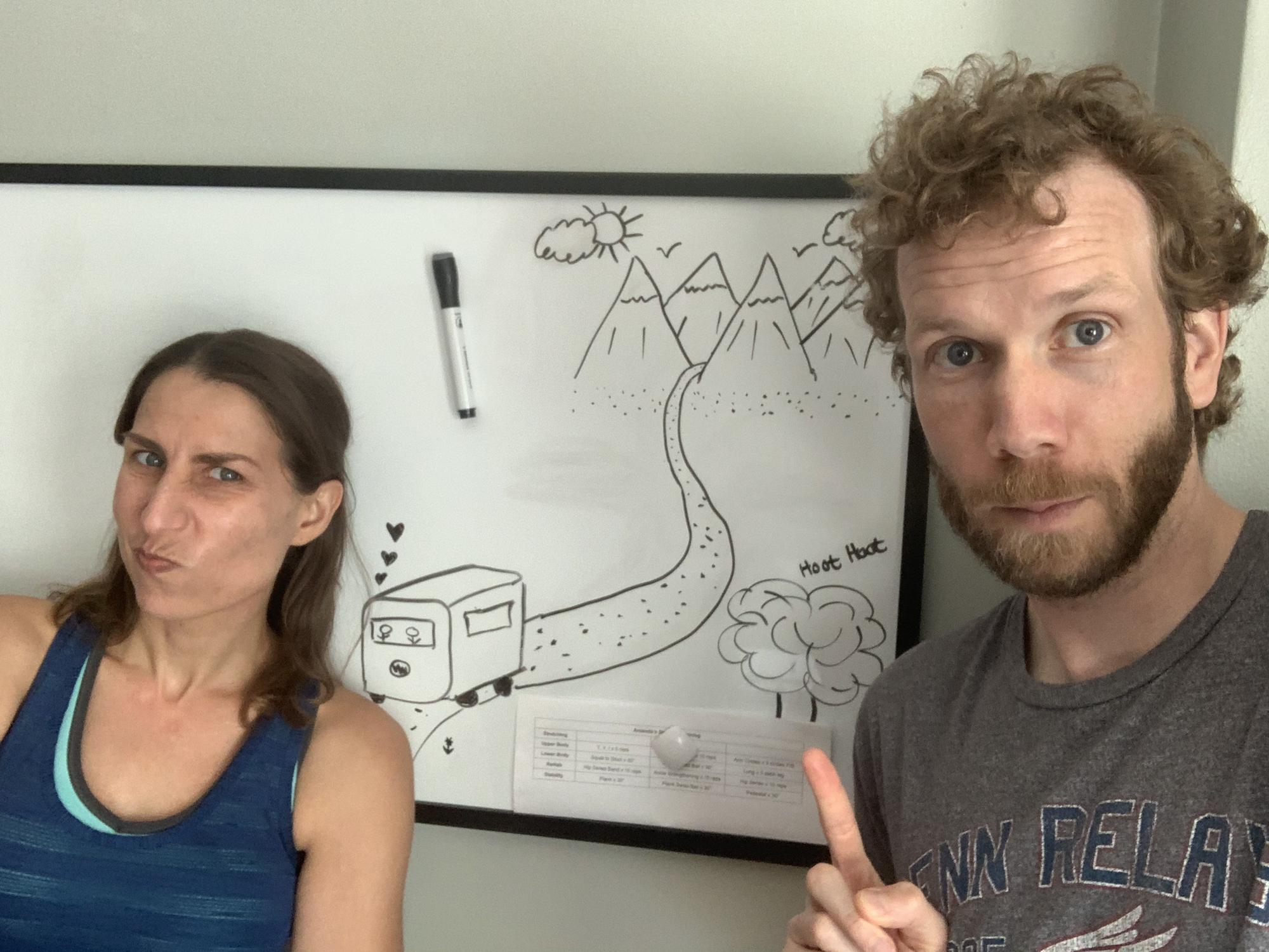 One person is very excited about a potential van adventure. The other not so much. Can you guess who?