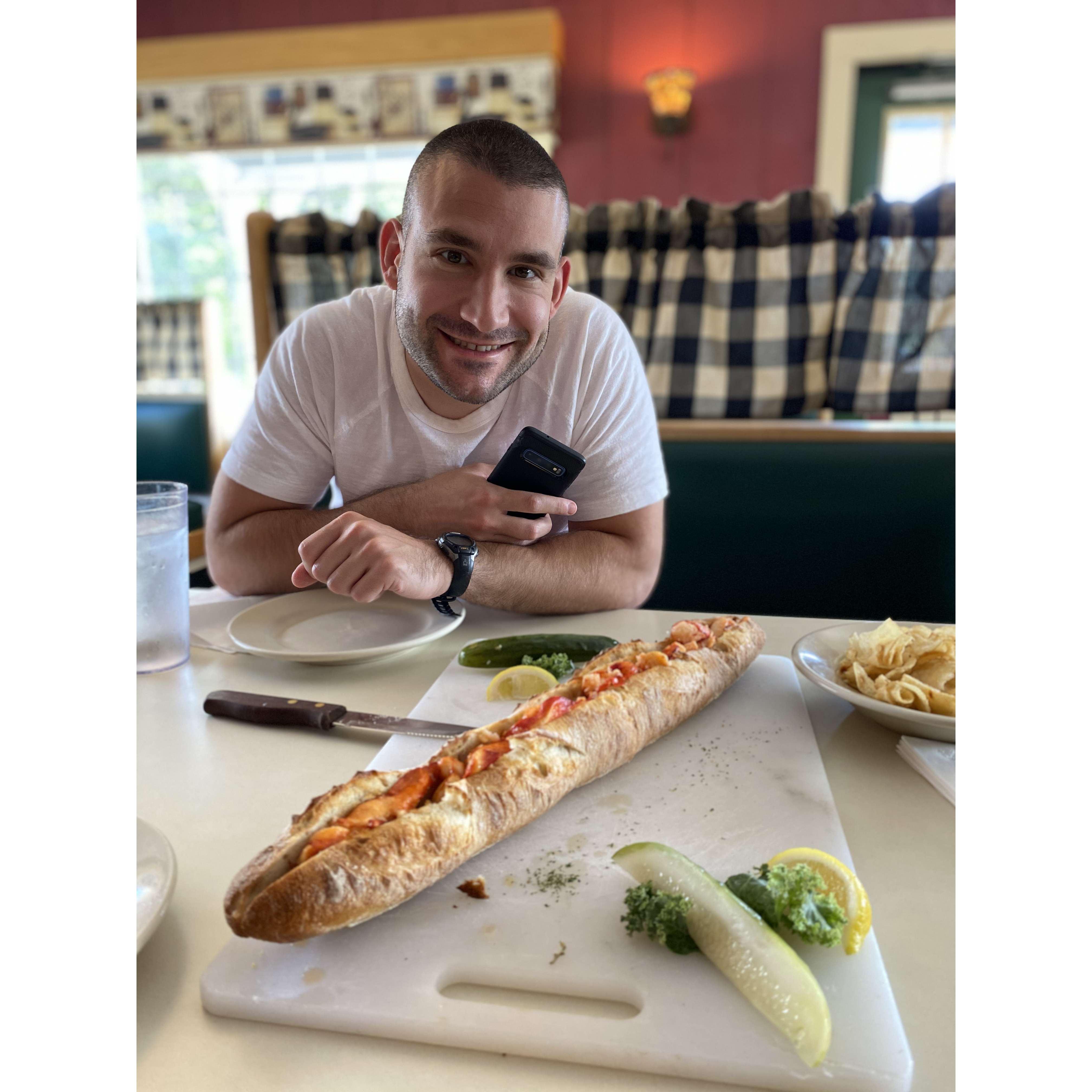 24in lobster roll to celebrate the engagement!
