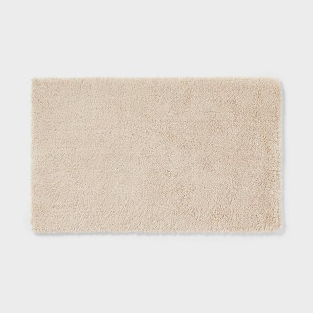 24"x40" Spa Plush Bath Rug Almond - Threshold™