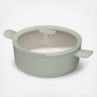 Leo Balance 6.5 qt. Nonstick Ceramic Stockpot with Glass Lid