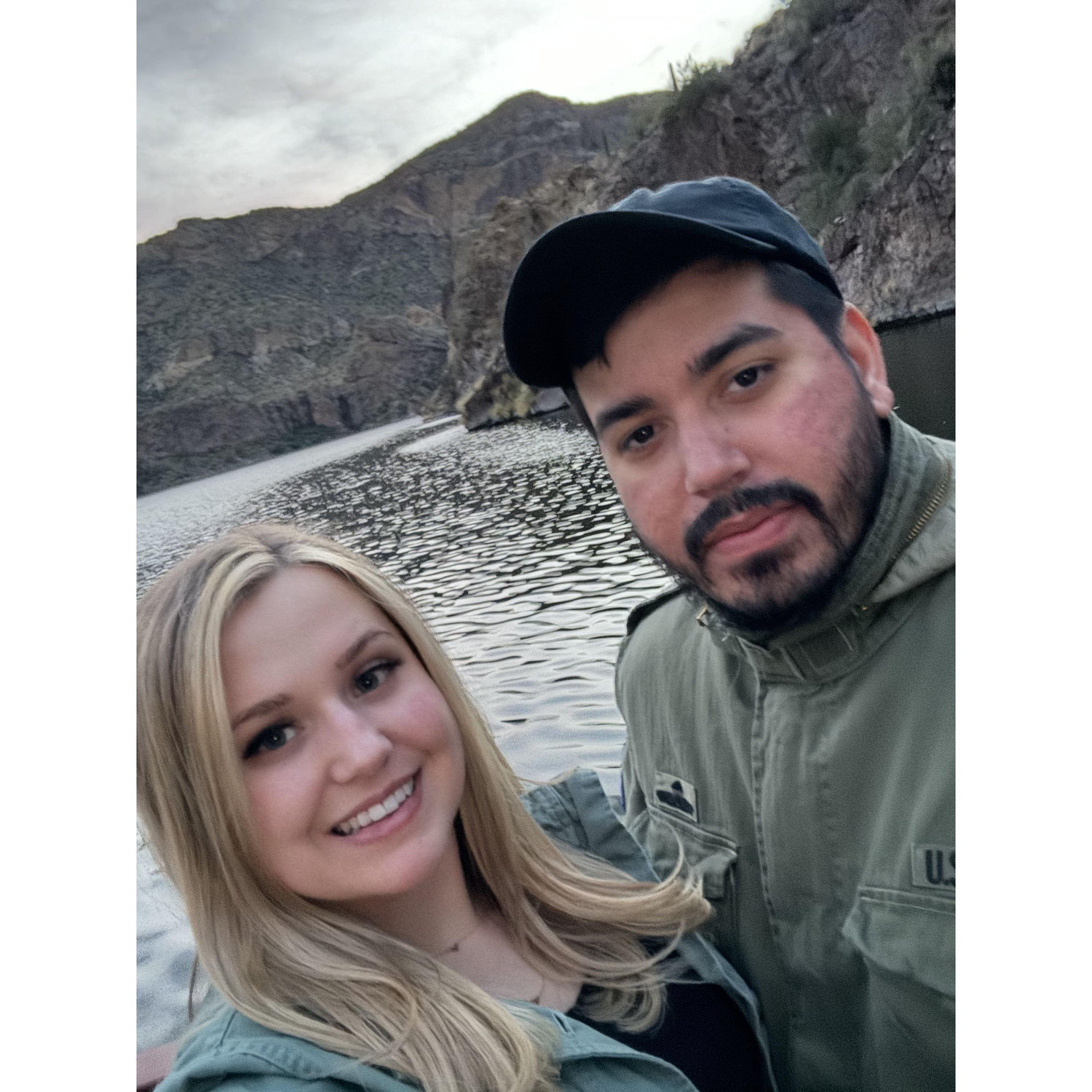 Our 1st anniversary at a dinner cruise on Canyon Lake