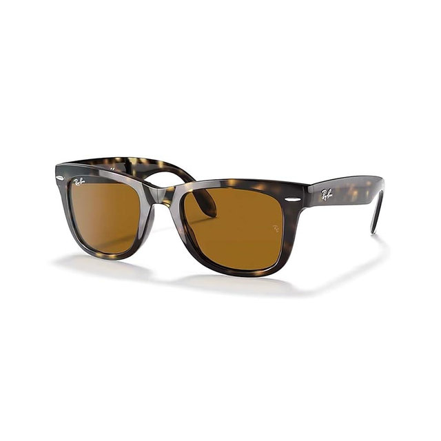Ray-Ban RB4105 FOLDING WAYFARER Sunglasses For Men For Women+ BUNDLE with Designer iWear Eyewear Care Kit