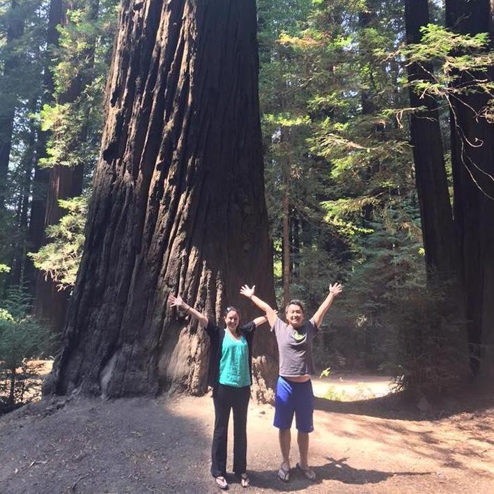 Exploring the redwoods (aka. Endor) together!