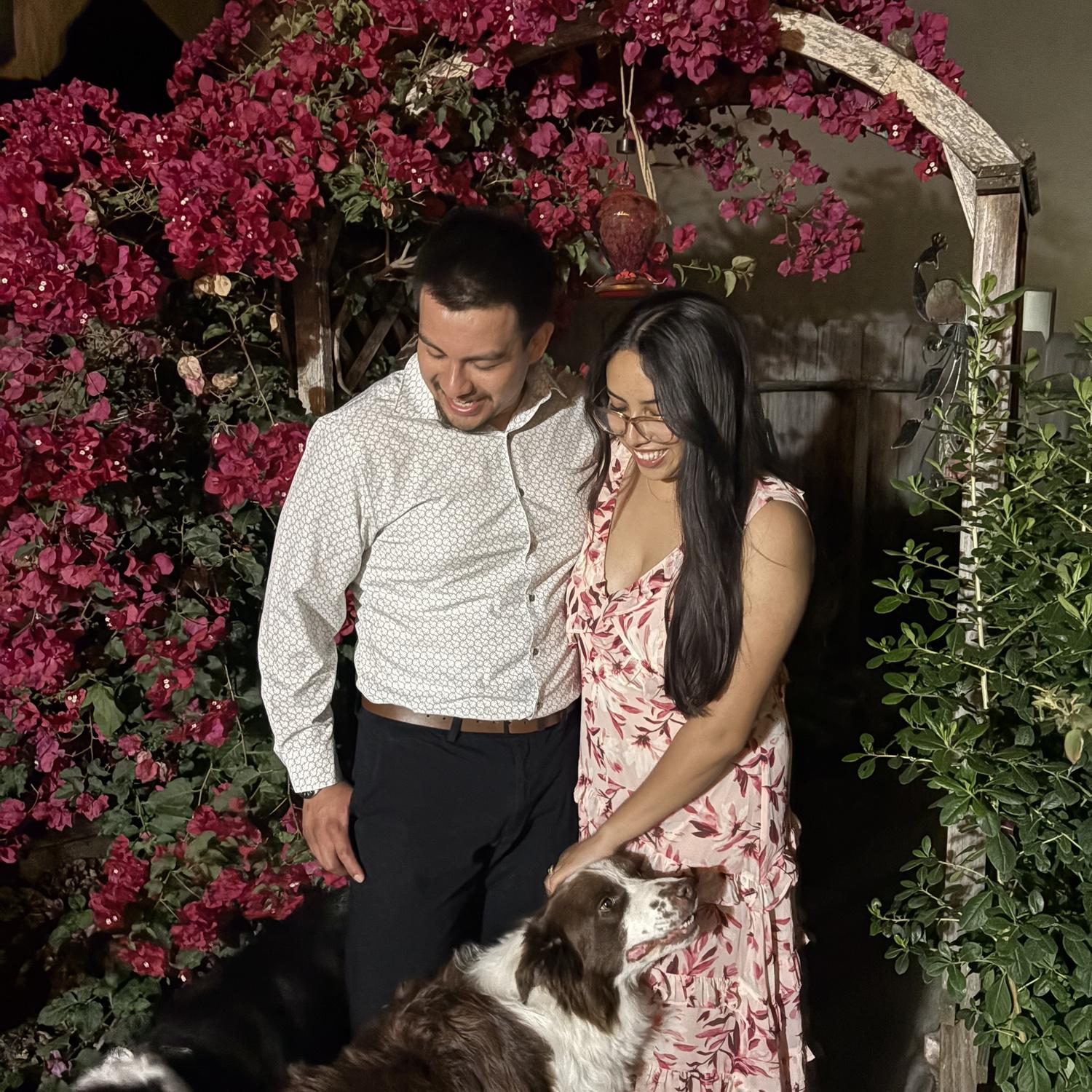 The night Jose asked for the blessing of proposal to Denisia.