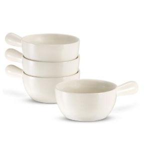 French Onion Soup Crocks, 24 oz, Set of 4, Marshmallow