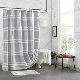 Chenille Stripe Shower Curtain