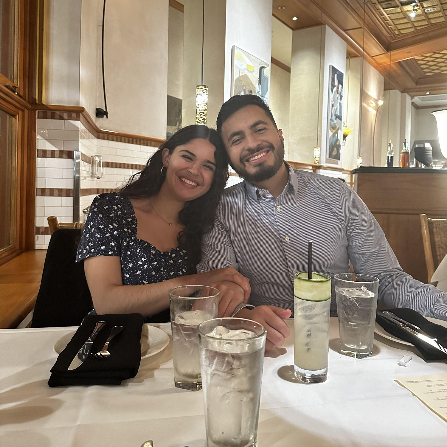 The first time that Bryant FINALLY took Ruth out to a dinner date.