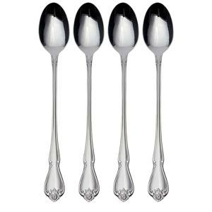 Oneida True Rose Tall Drink Spoons