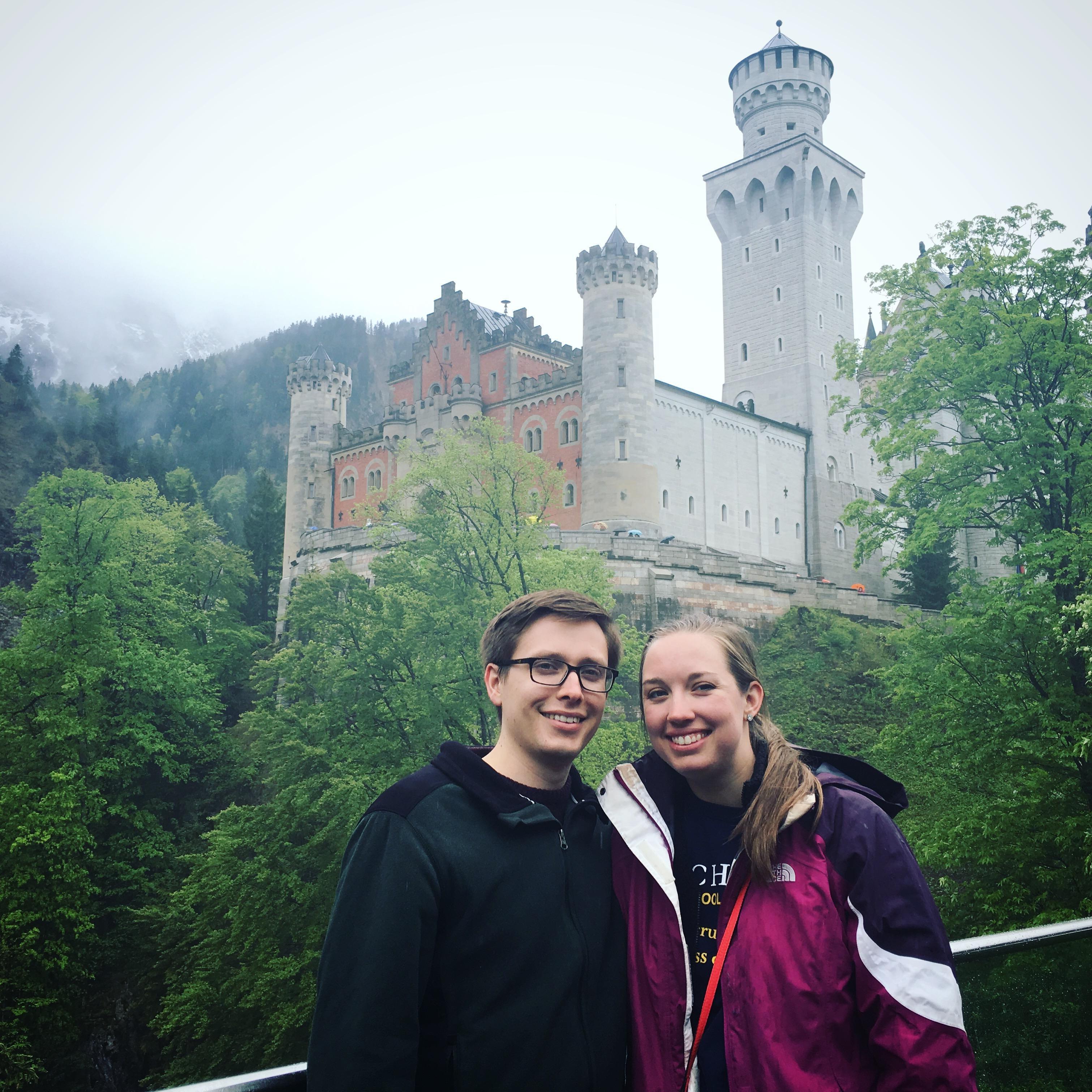 Outside a castle in Germany in May 2016