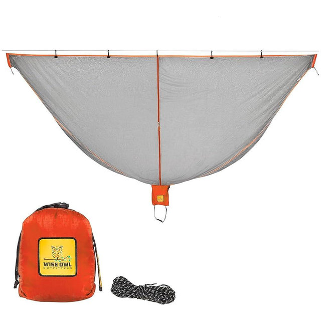 Wise Owl Outfitters Hammock Bug Net – Mosquito Net for Hammock, Lightweight Bug Netting for Camping, Hiking, Backpacking, Forest & Outdoor Use