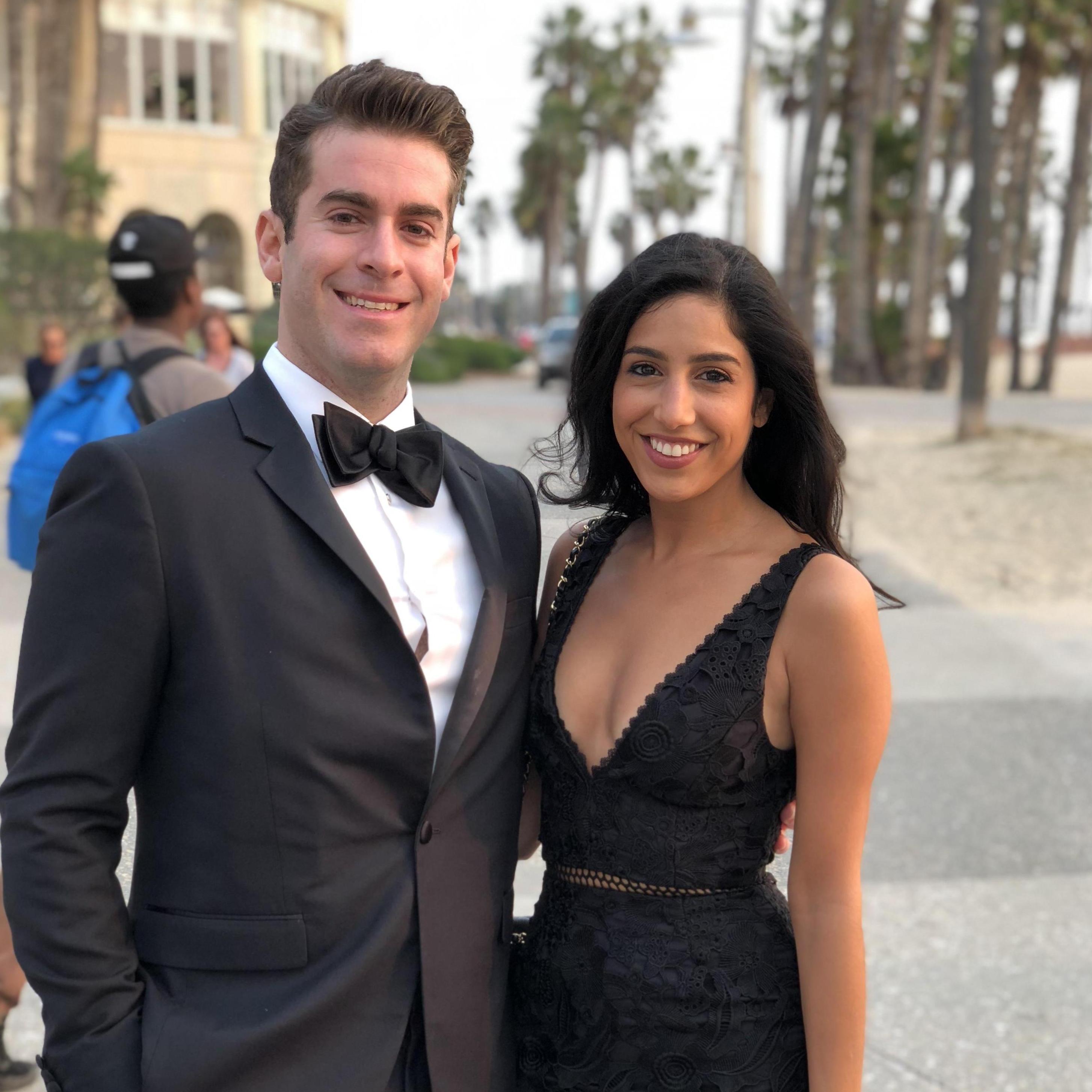 All dressed up and ready to hit the dance floor at Laura & Lindsey's wedding.