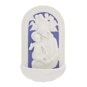 Della Robbia Madonna & Child Holy Water Font