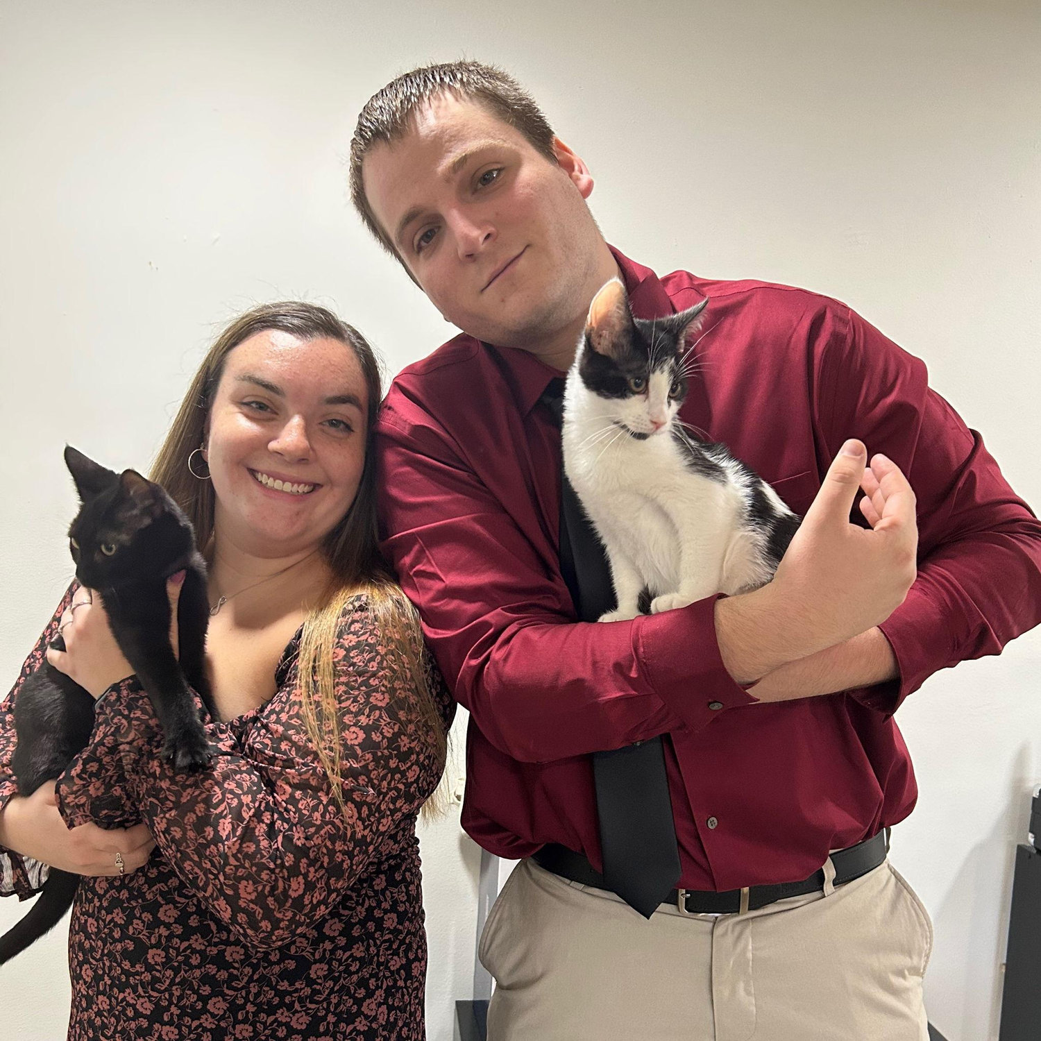First family picture with Salem and Patches