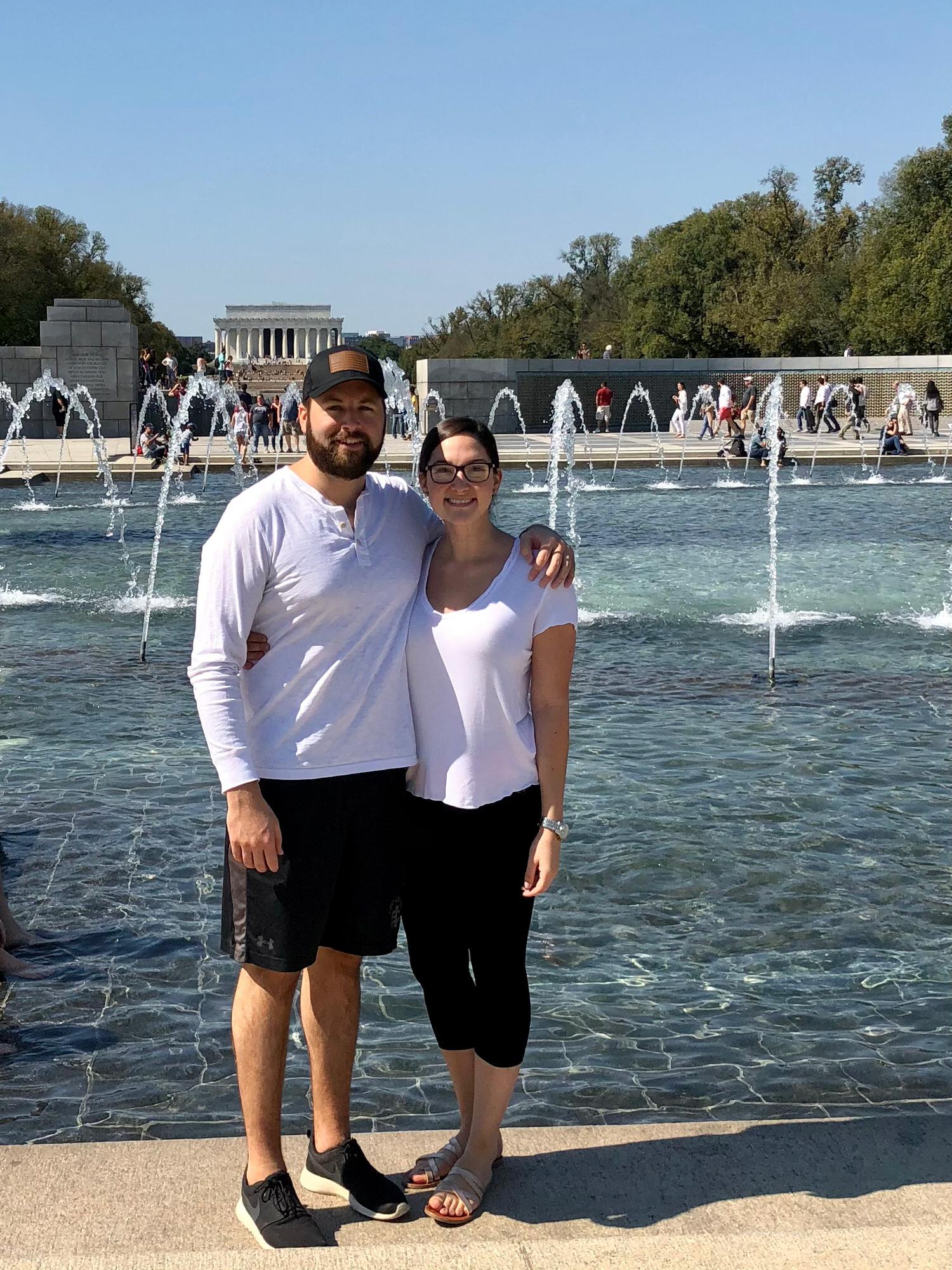 Our first time visiting the monuments together when Michael moved to DC, October 2018