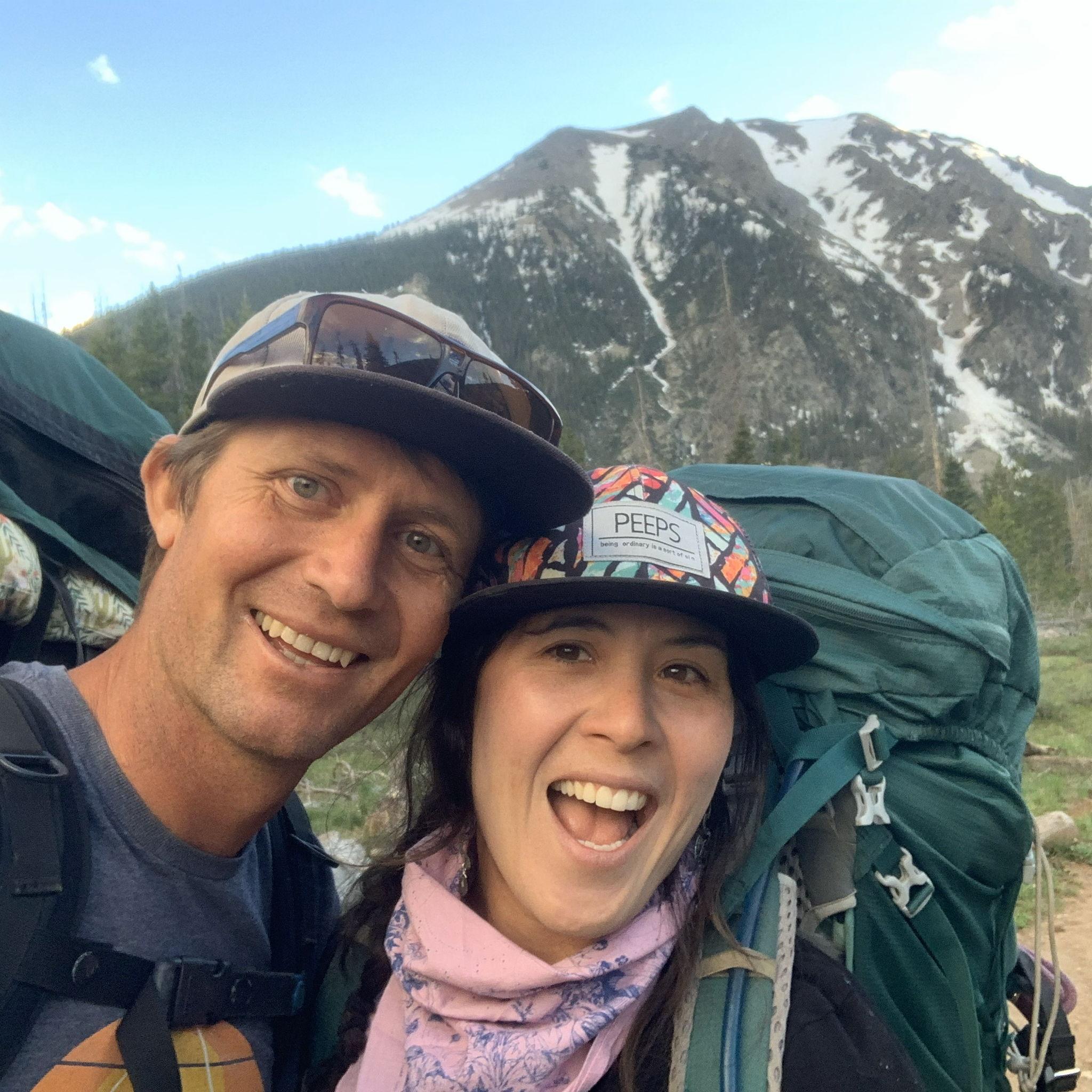 hiking the Gore Range near Dru's hometown (Silverthorne CO)