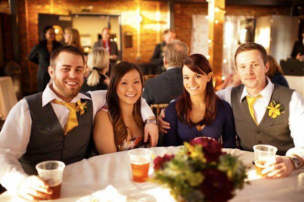 Our first wedding together.