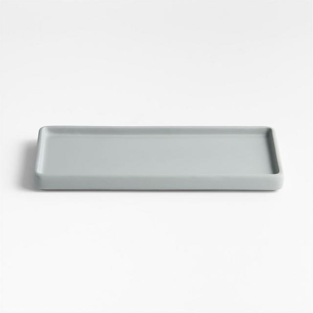 Varick Blue Silicone Coated Vanity Tray
