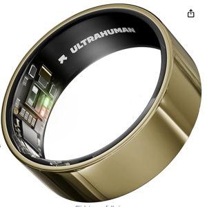 ULTRAHUMAN Ring AIR-Smart Ring Health Tracker, Size First Sizing Kit,Sleep Tracker,Smart Ring for Men/Women,Fitness Tracker (Made in India, Bionic Gold, 8)