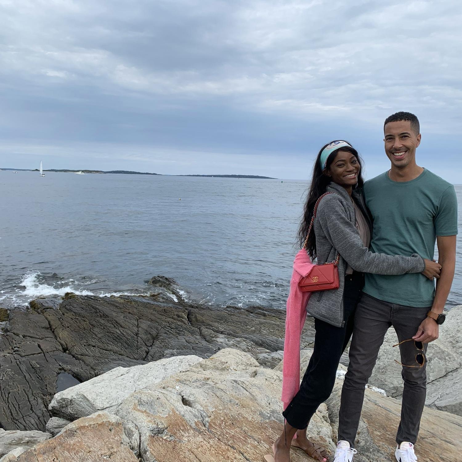 Michael’s first visit to Maine! 
Booked his flight before we met in person :)