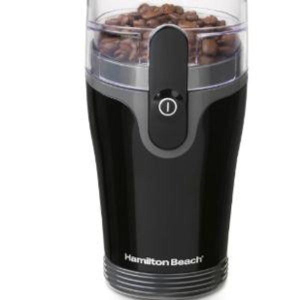 Hamilton Beach Fresh Grind Electric Coffee Grinder for Beans, Spices and More, Stainless Steel Blades, Removable Chamber, Makes up to 12 Cups, Black