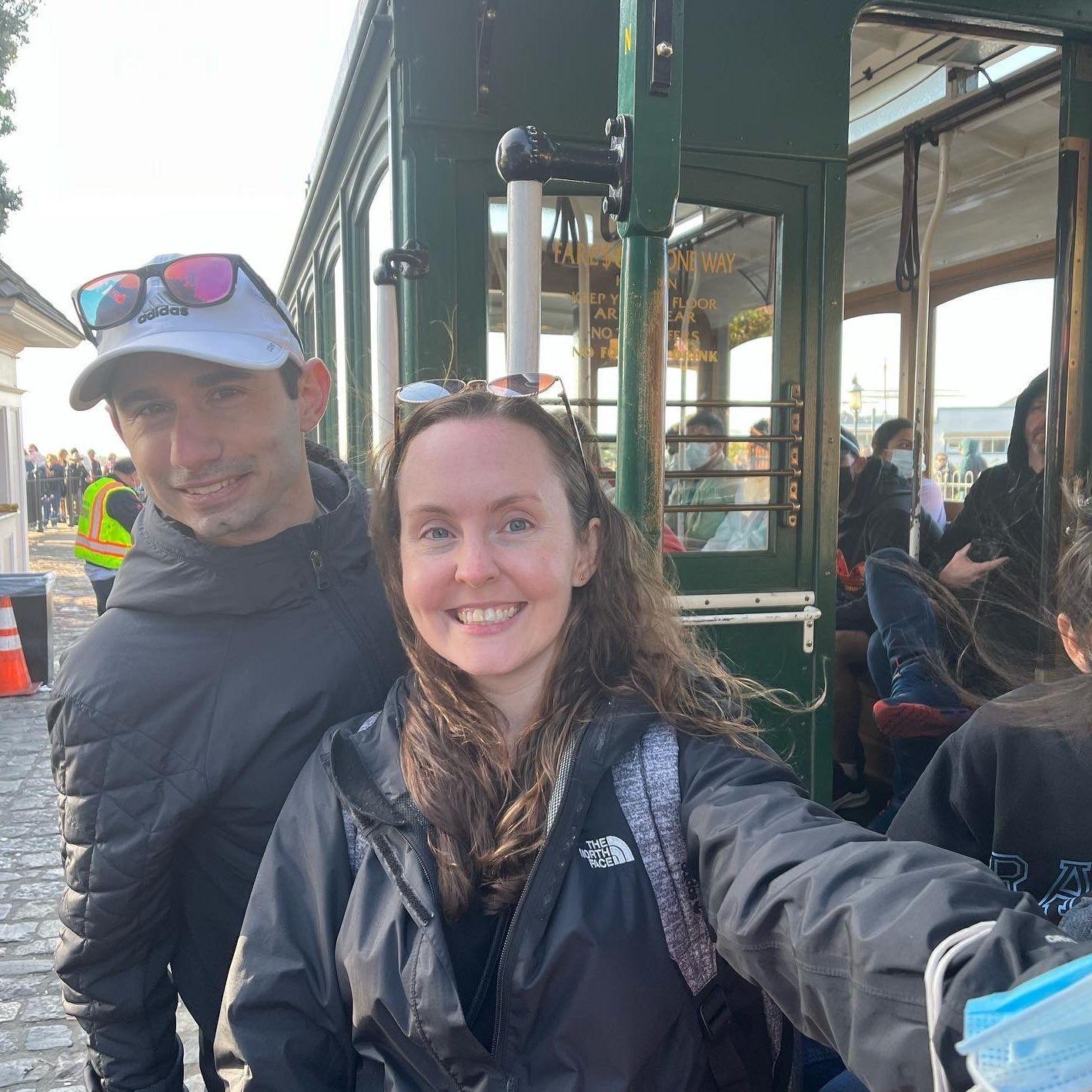 Riding the cable car