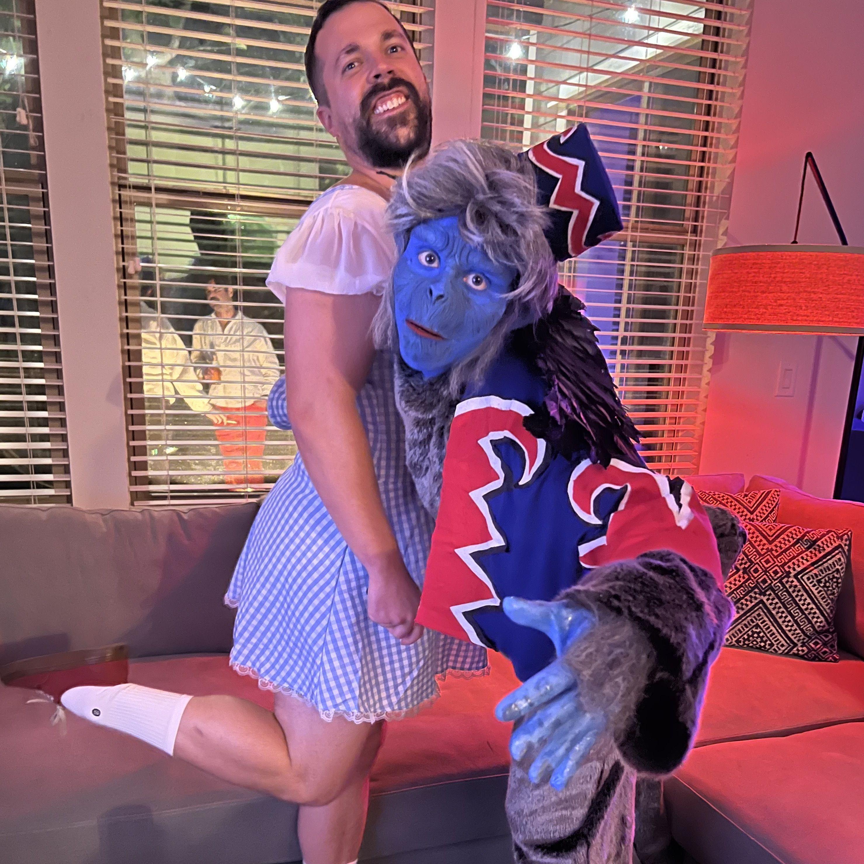 Dorothy and her flying monkey