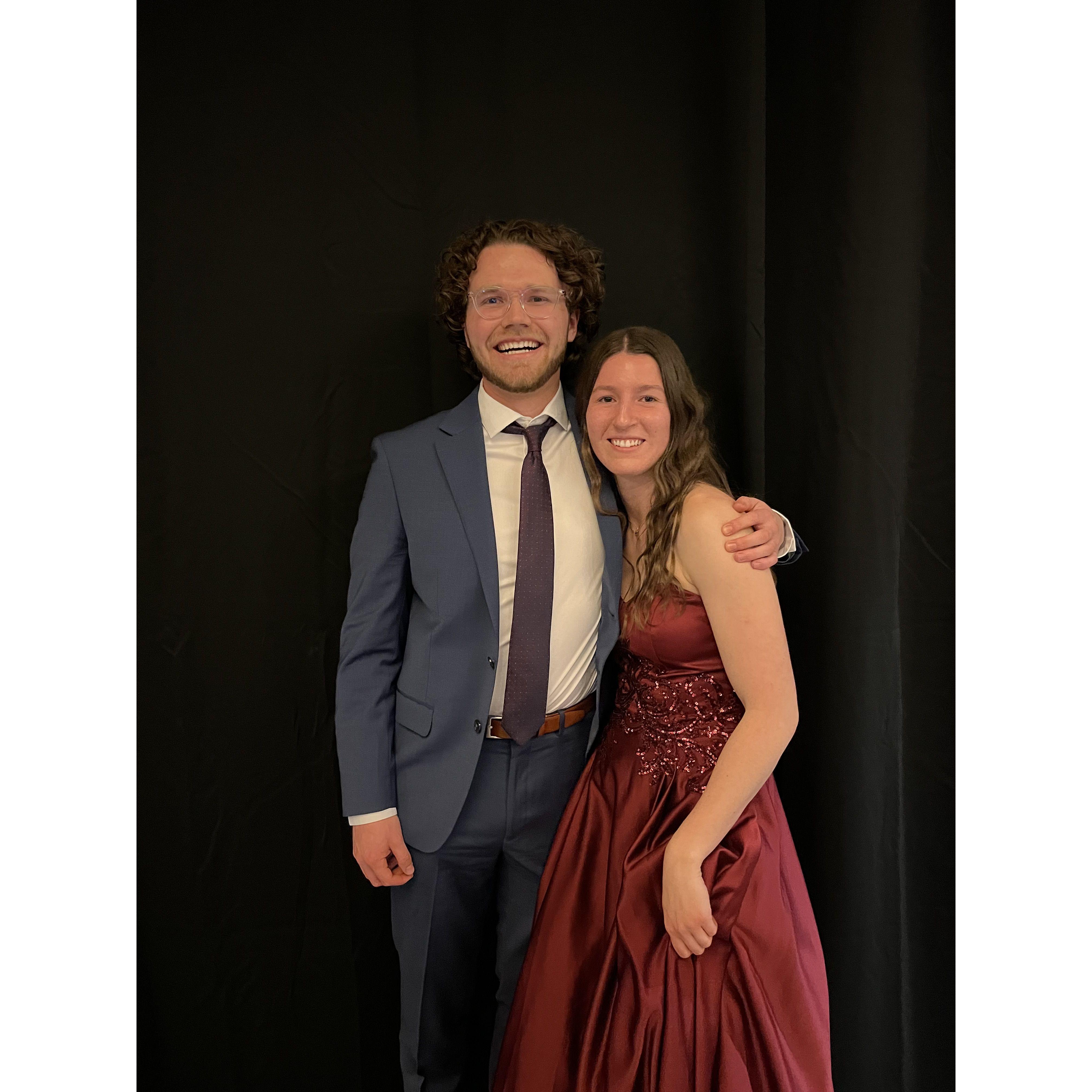dressing up nice for Salt Video Awards