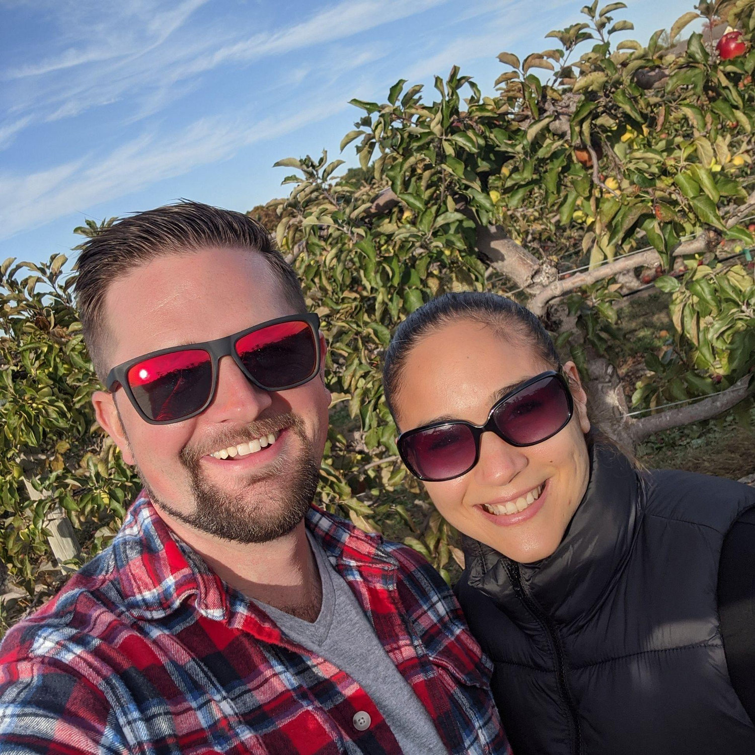 First selfie after reconnecting in 2020.