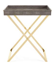 AERIN Shagreen Butler Tray Stand