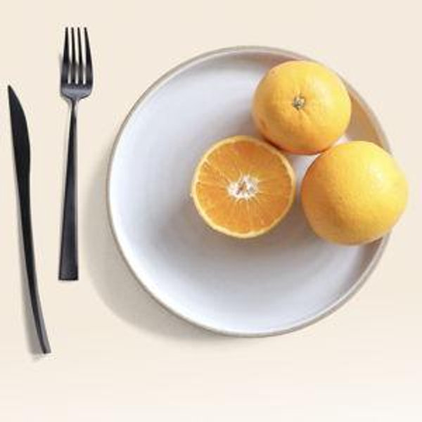 8.5" Square-Sided Salad Plate (Toasted + White) | Jono Pandolfi
