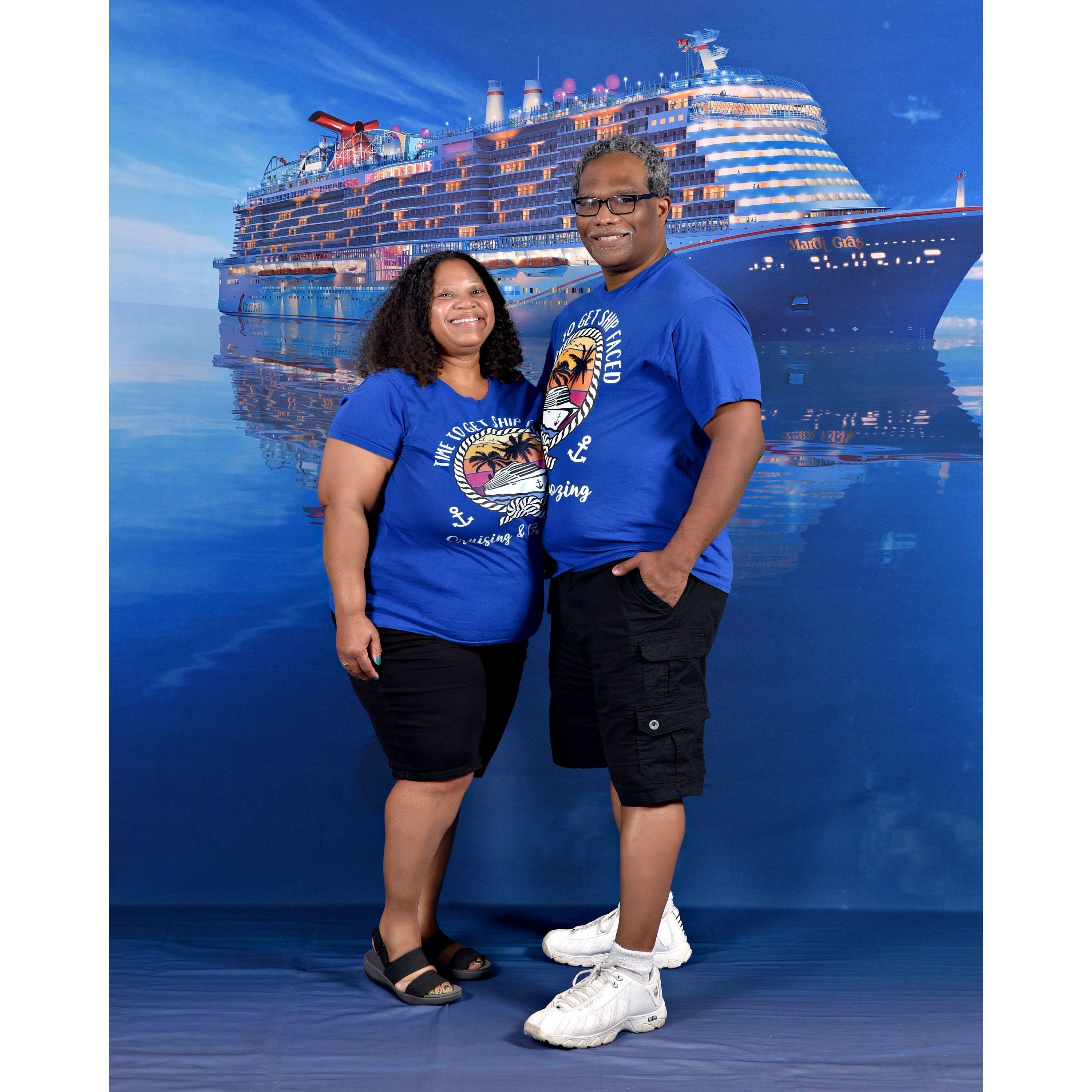 On the cruise ship