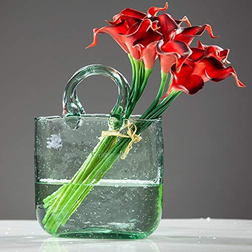 gootrades Bag Glass Vases for Decor, Creative Bubble Flower Vase, Desktop Glass Vase for Decor, Suitable for Table Centerpieces, Kitchen, Office Or Living Room