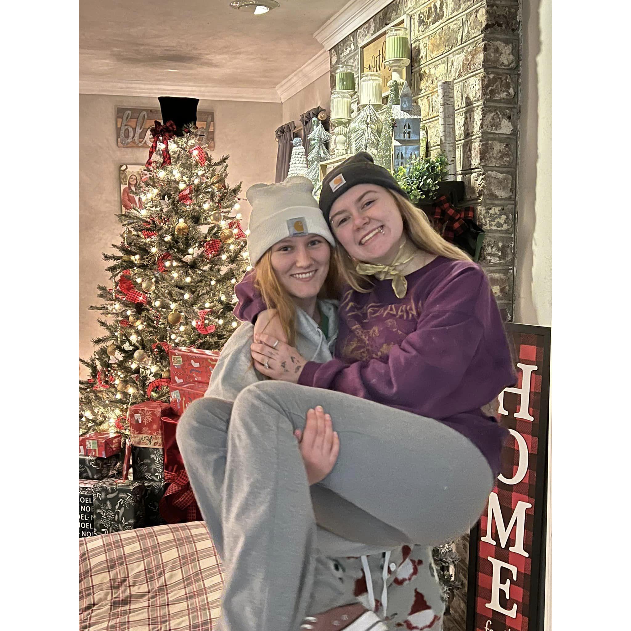 We took this around Christmas time where she put a bow on me and called me her "present", lol