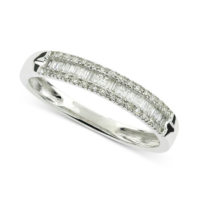 Diamond Baguette Band (1/5 ct. t.w.) in 10k White Gold