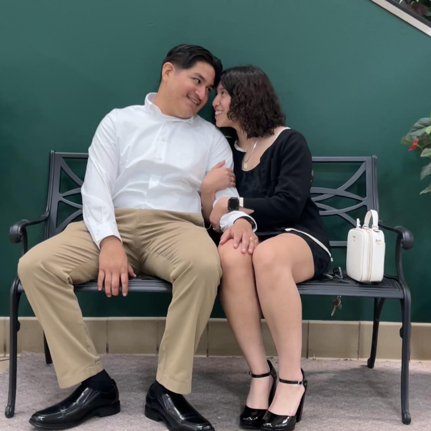 May 8th of 2023. 
The day of civil marriage. Thank you to our wonderful friends for joining us on our impulse. (I will not be wearing black for round 2)