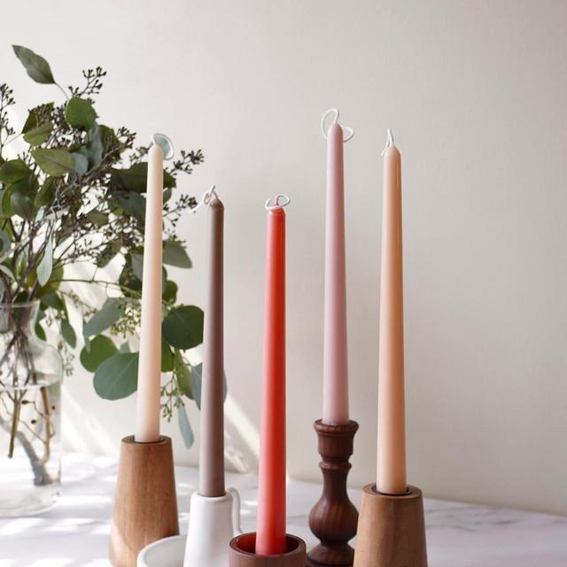 Dripless Earthy Taper Candles (set of 3)