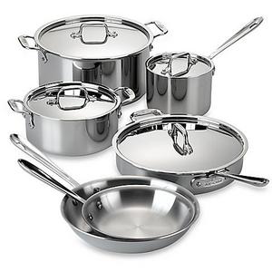 All-Clad Stainless Steel 10-Piece Cookware Set