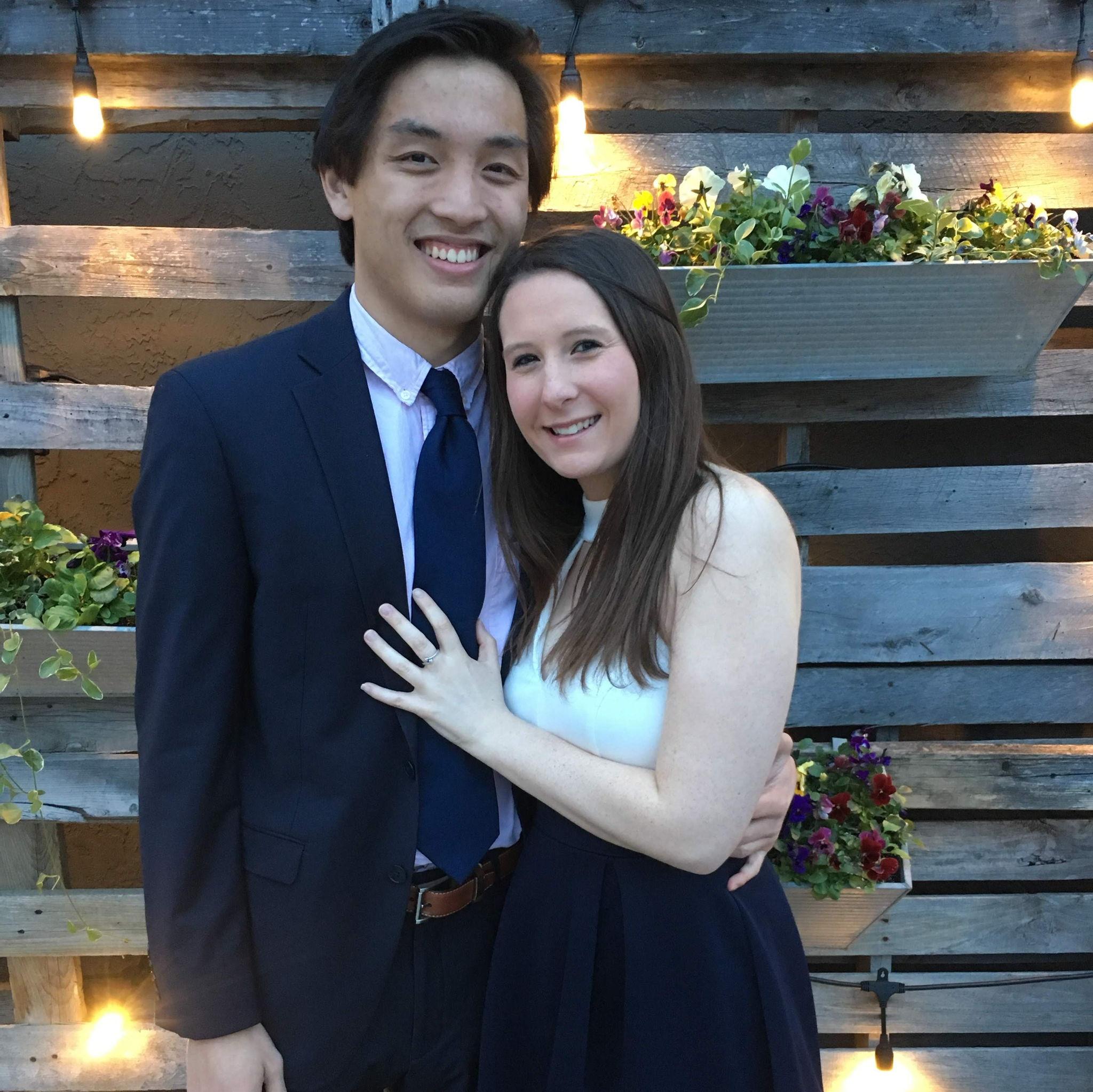 Our first date party together in April 2018