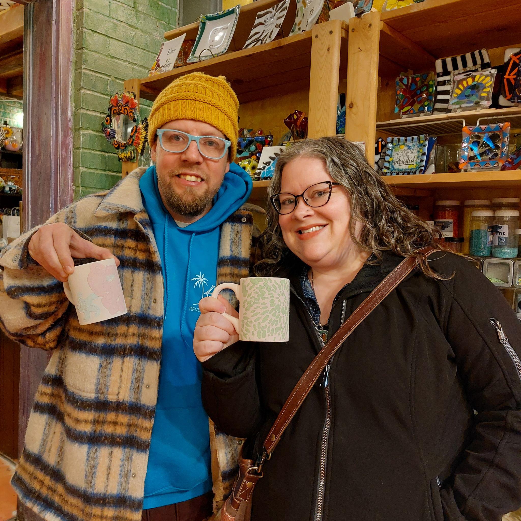 Painting mugs for each other
