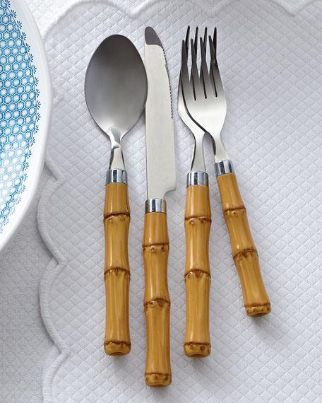 Cambridge Silversmiths20-Piece Bamboo-Style Flatware Service