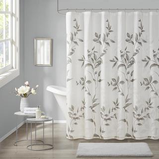 Cecily Burnout Printed Shower Curtain