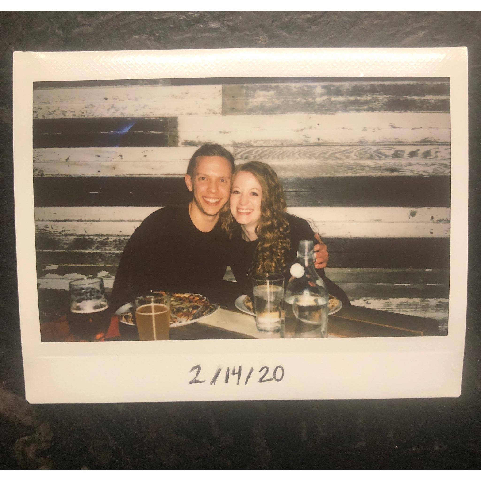 Our first Valentine’s date. :)