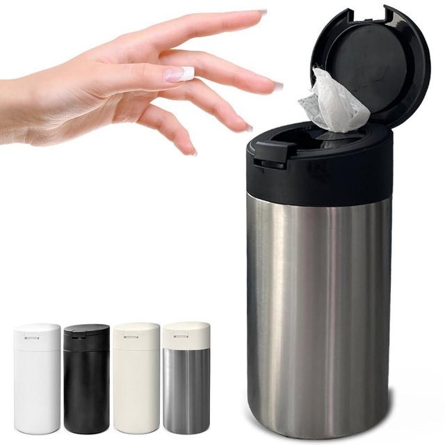 Extra Large Refillable Wet Wipes Dispenser (Black Lid) | Fits Clorox, Lysol, Bleach, Disinfecting Wipes | Durable Reusable Wipes Holder for Kitchen, Bathroom, Office, School | Gosnold Home & Garden